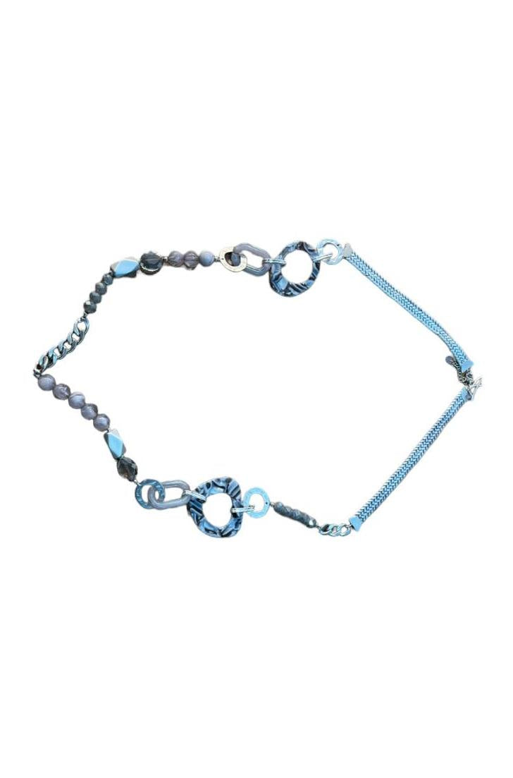 moderne gevlochten ketting hk108 - Mona