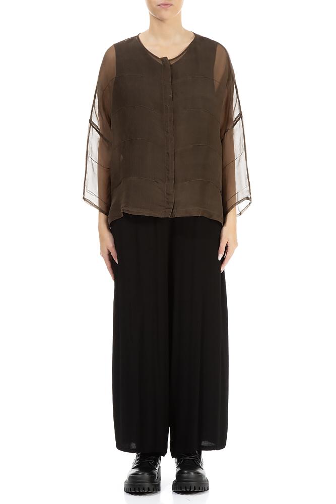 elegante zijde blouse 71260-s153 - Grizas