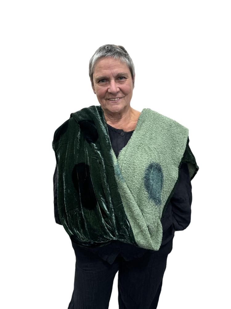 elegante handgekleurde fluweelachtige sjaal 242083 - PrivateSachen