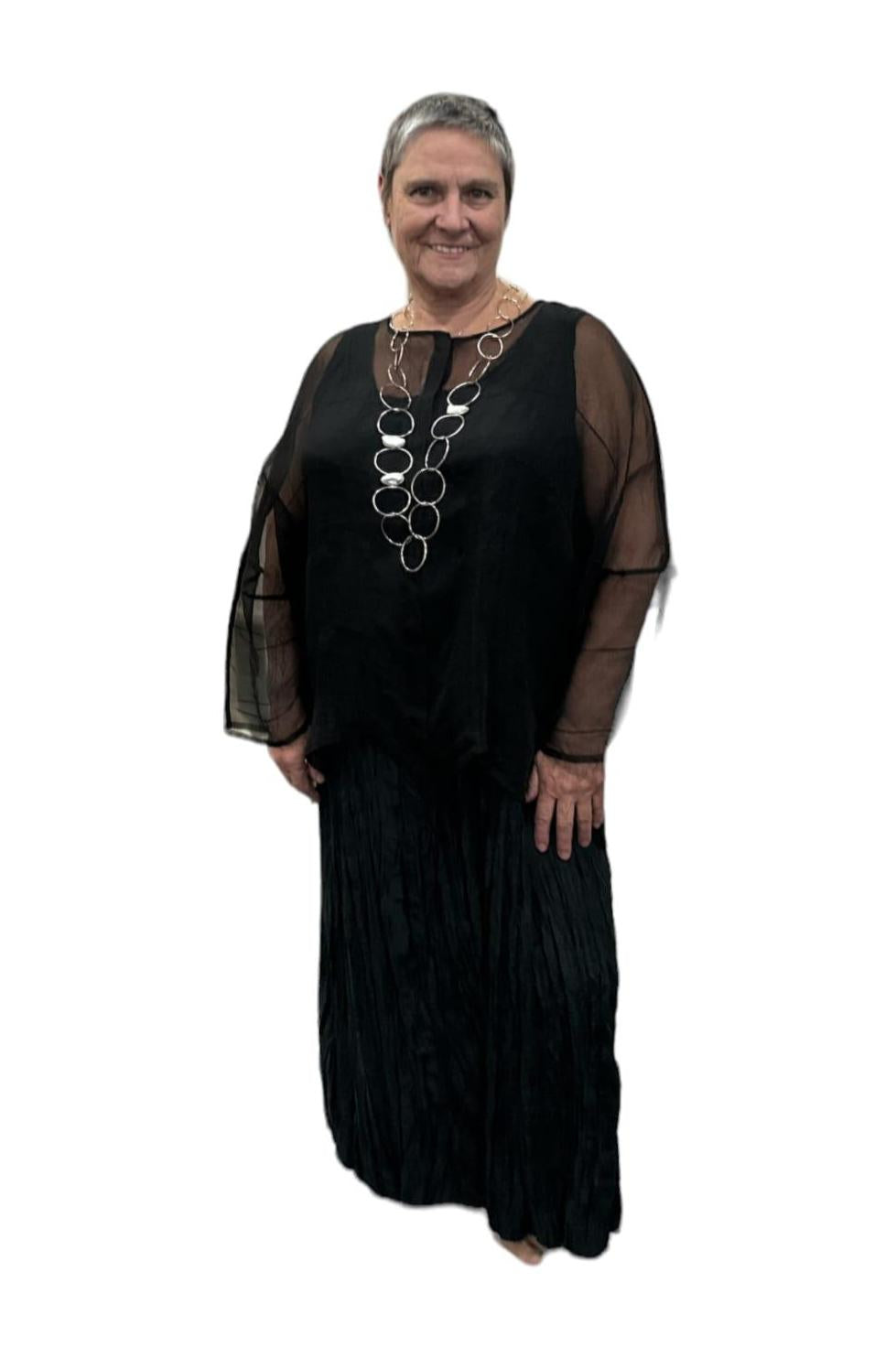 elegante zijde blouse 71260-s153 - Grizas