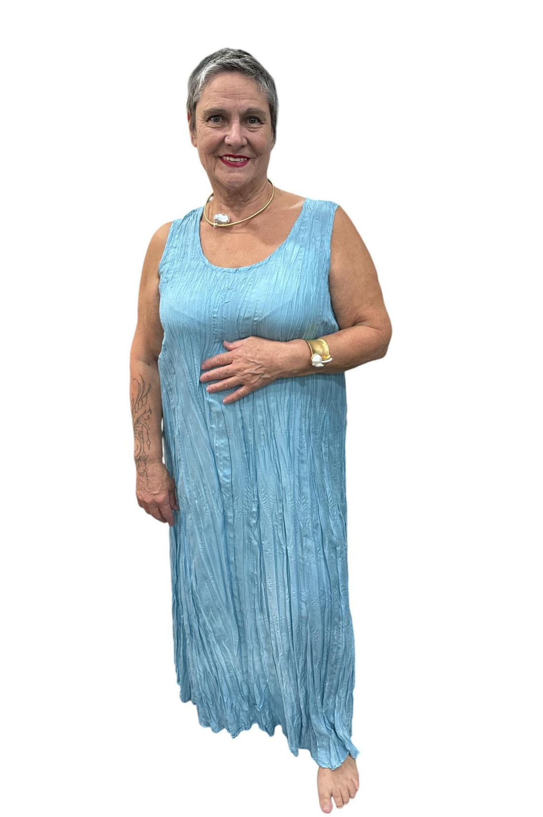 gekreukelde jurk "zeta crash" 1-2400-7 - Praechtig Berlin