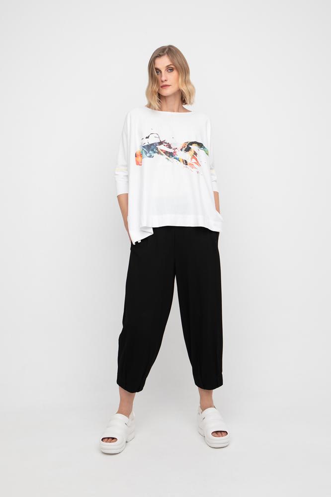 shirt met kleurrijke abstracte print 850428 - Ozai N Kü