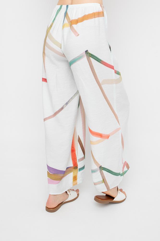 wijde broek met kleurrijke accenten 850974 - Ozai N Kü
