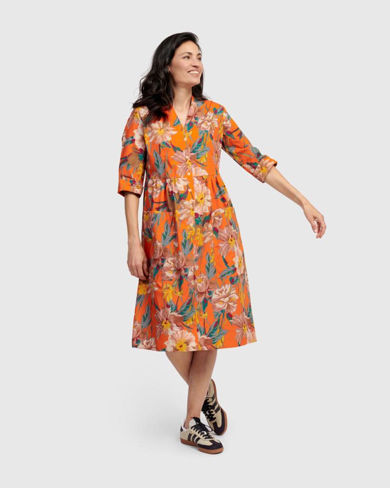 zomerse bloemenjurk sd808 - Alembika