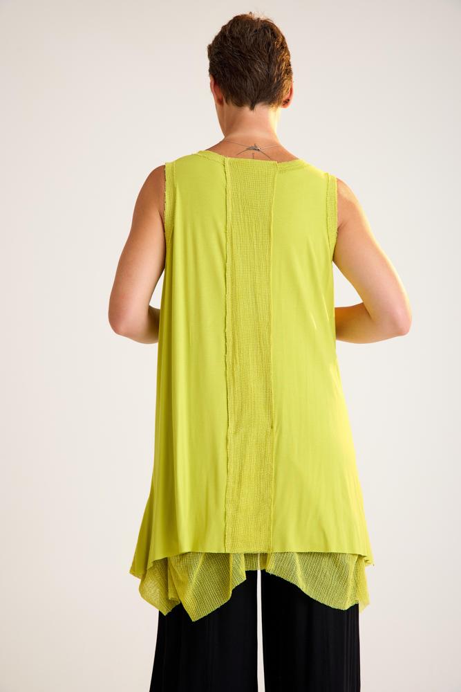 mouwloze asymmetrische top 25025 - Zilberman