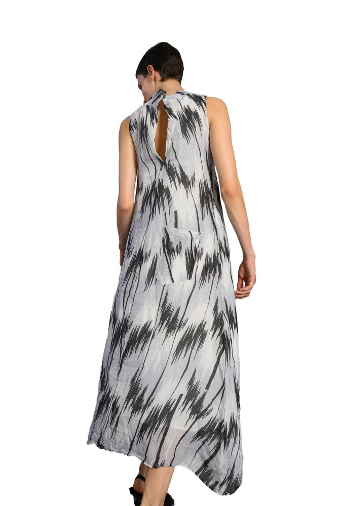 elegante ramie maxi jurk 23/minias - Lotus Eaters