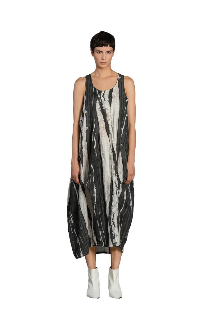 linnen-katoen strepenjurk 21/saba - Lotus Eaters