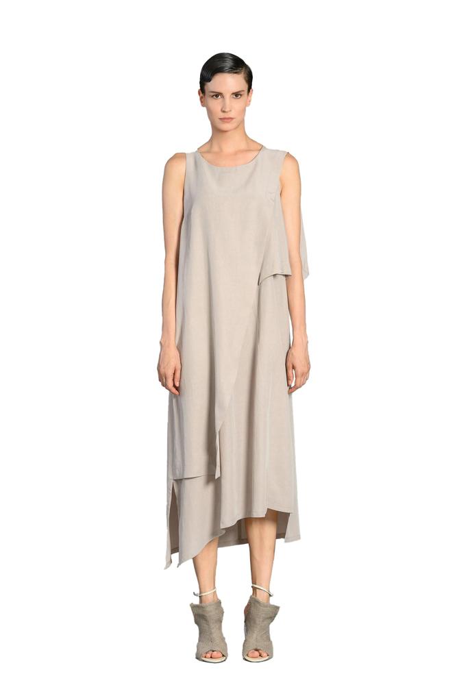 lyocell-linnen elegante zomerjurk 9/mesca - Lotus Eaters