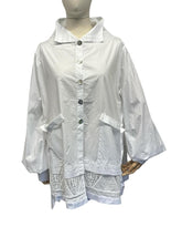 elegante blouse met kantaccenten p242211 - Working Overtime