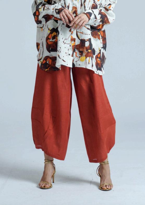 linnen comfortabele broek x775 anna - Thanny