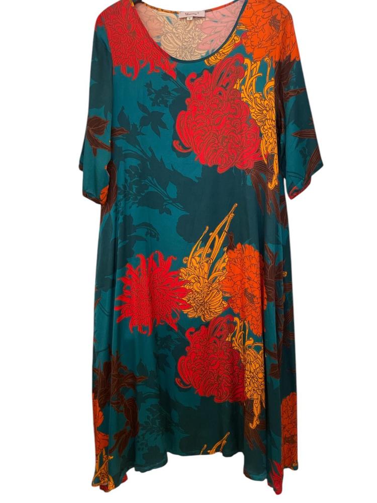 viscose jurk x351 vi - Thanny