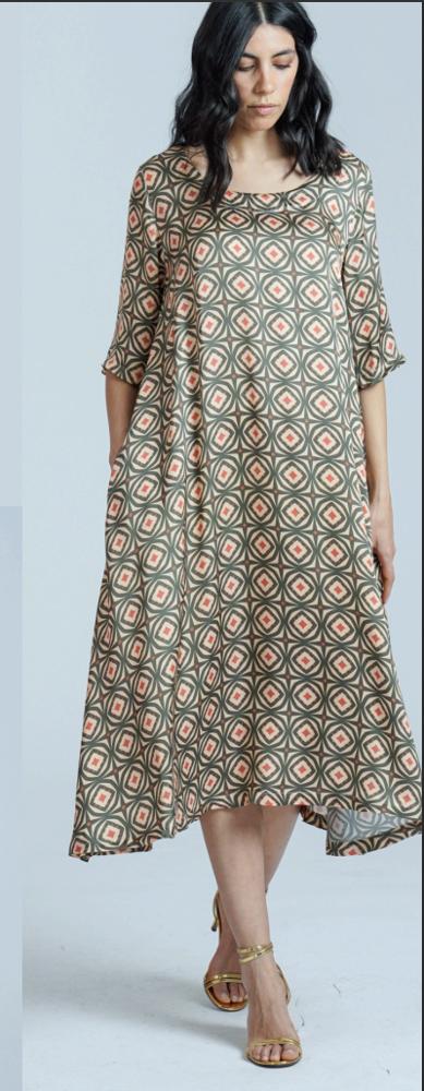 viscose jurk x351 vi - Thanny