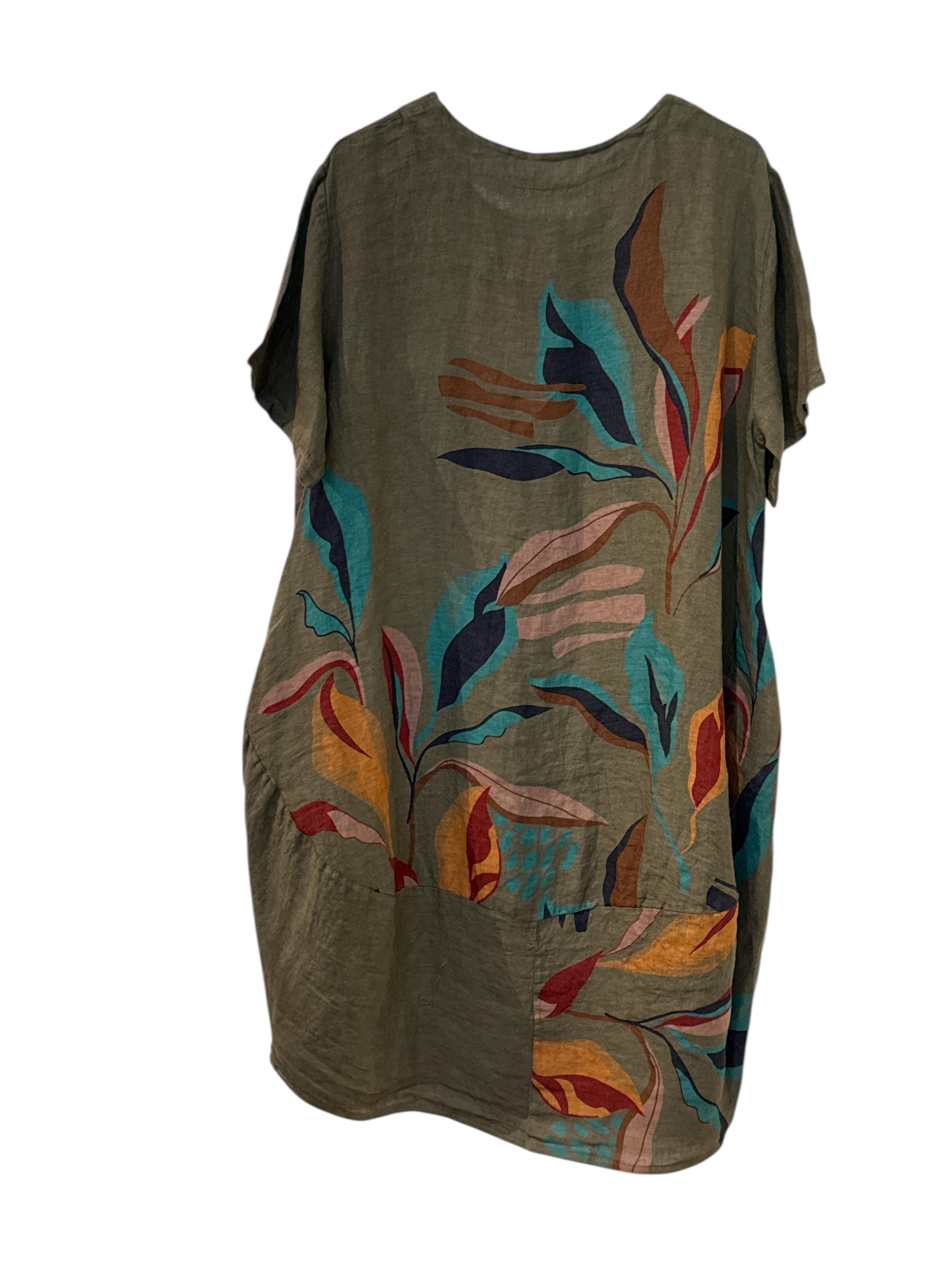 jurk met bloemenprint 91907 - MB Style