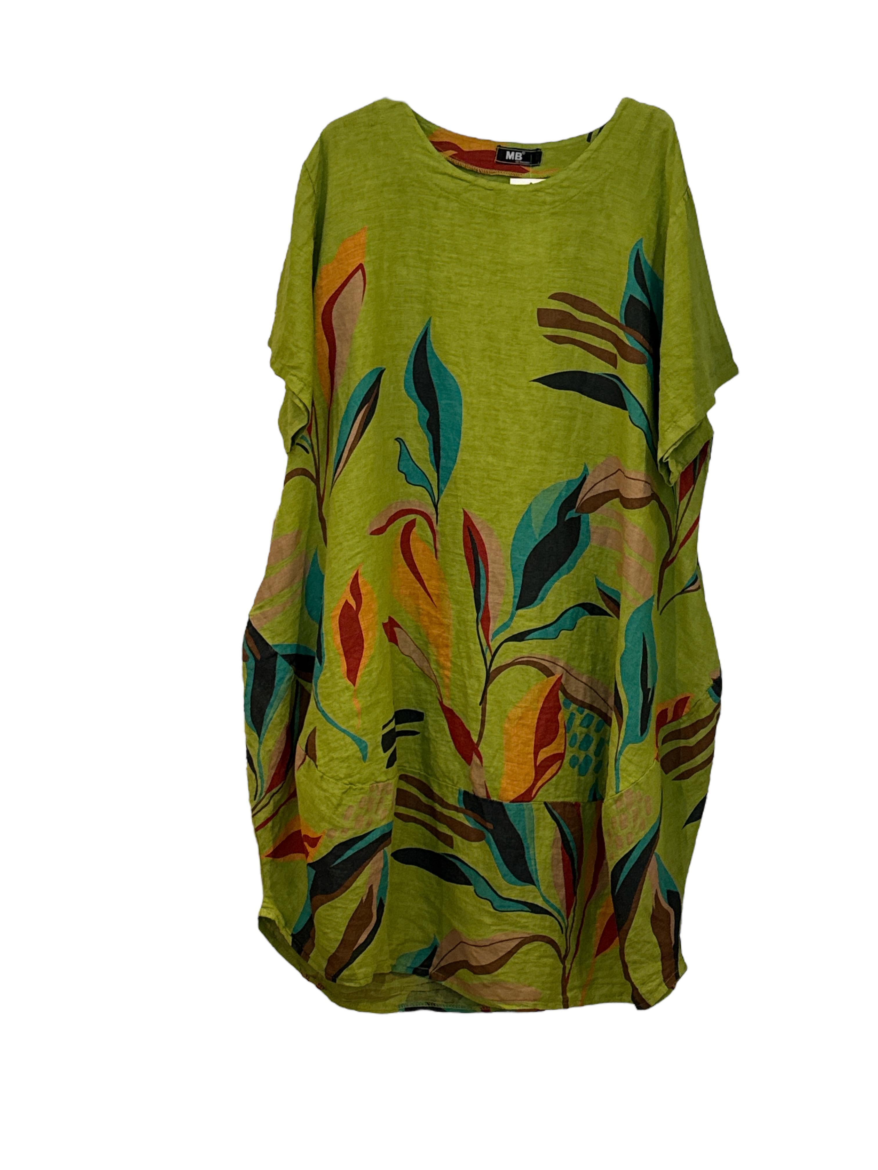 jurk met bloemenprint 91907 - MB Style