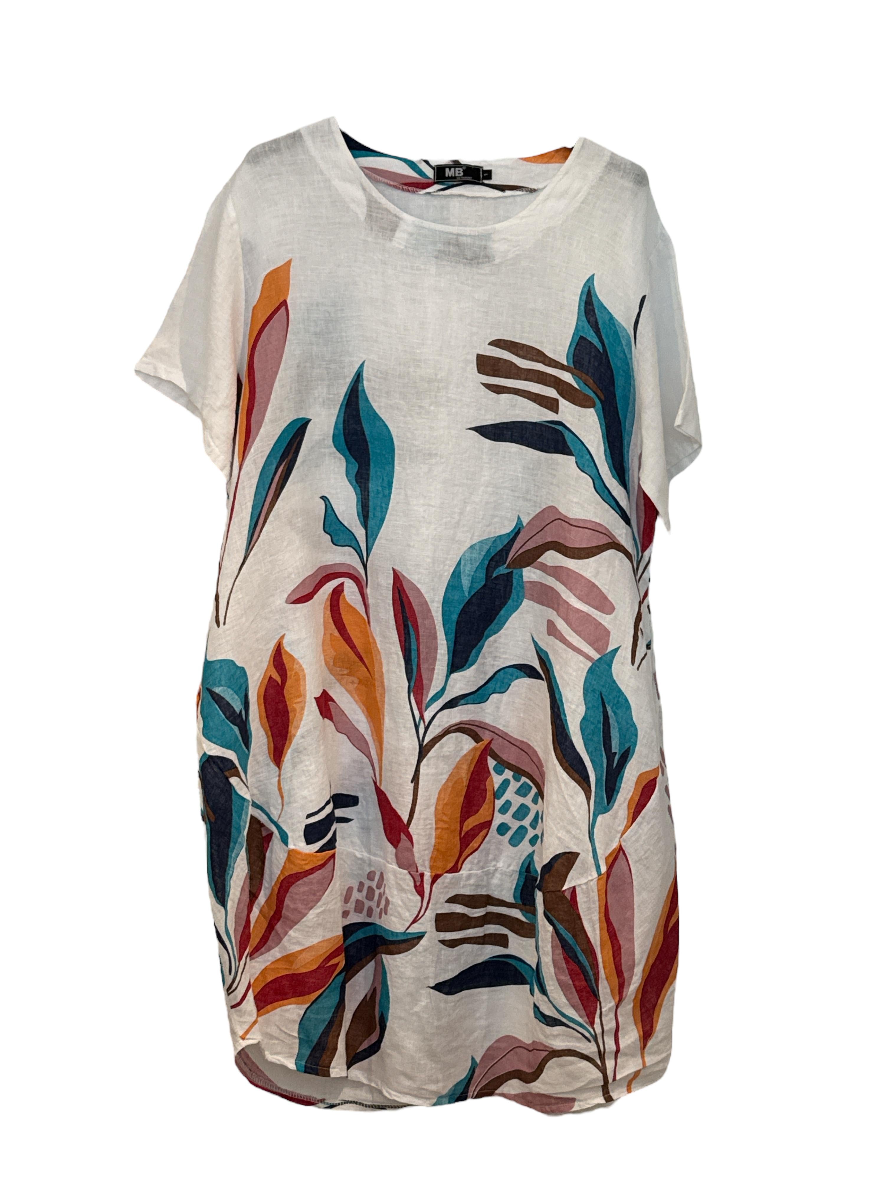 jurk met bloemenprint 91907 - MB Style