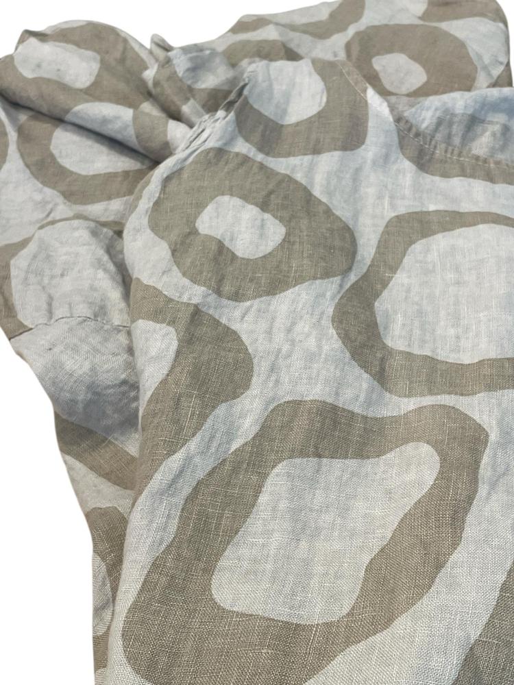 linnen zomerjurk met print 6521 - Moonshine