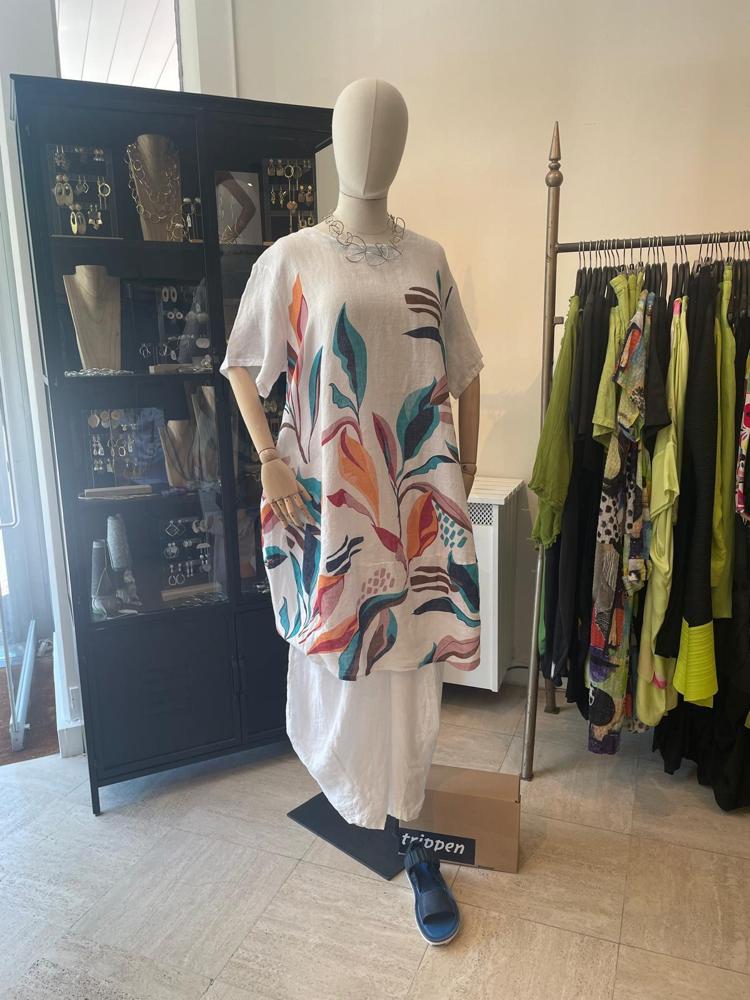 jurk met bloemenprint 91907 - MB Style