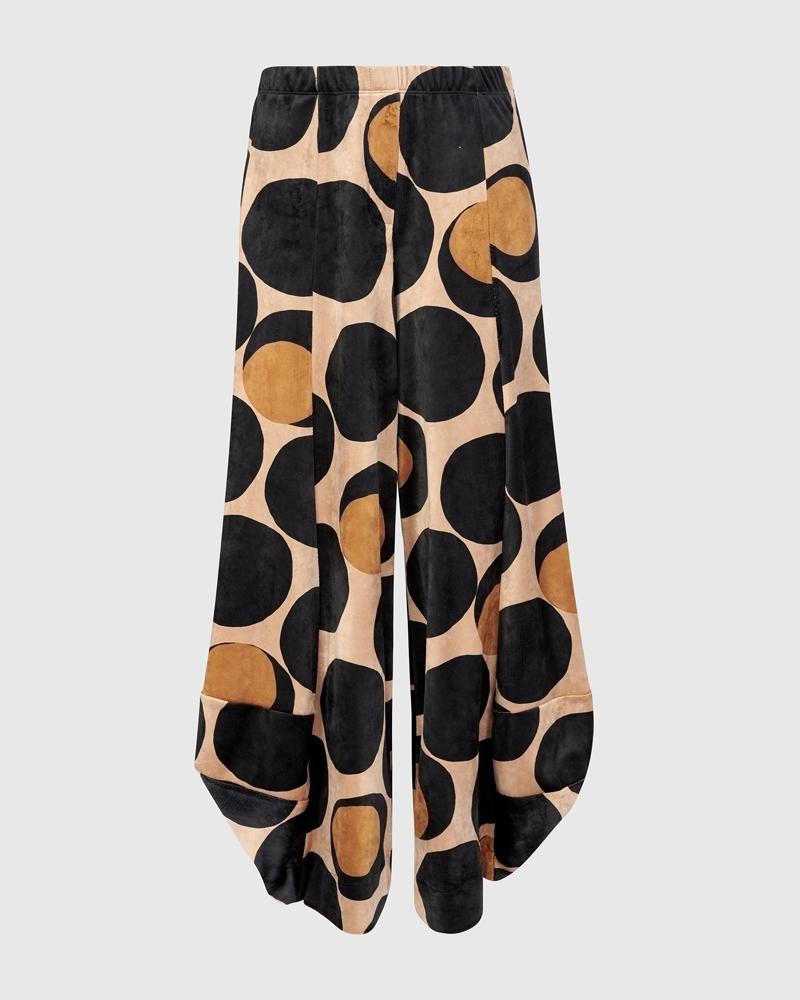 broek met cirkelpatroon ap606 - Alembika