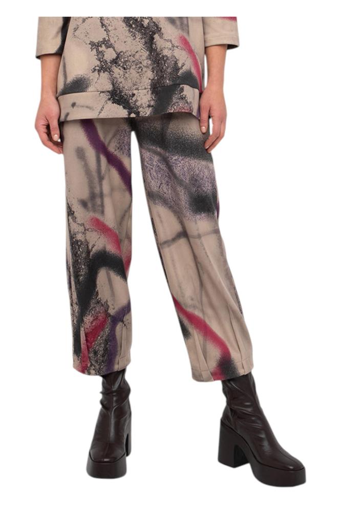 grafische print broek 766111 - Ozai N Kü