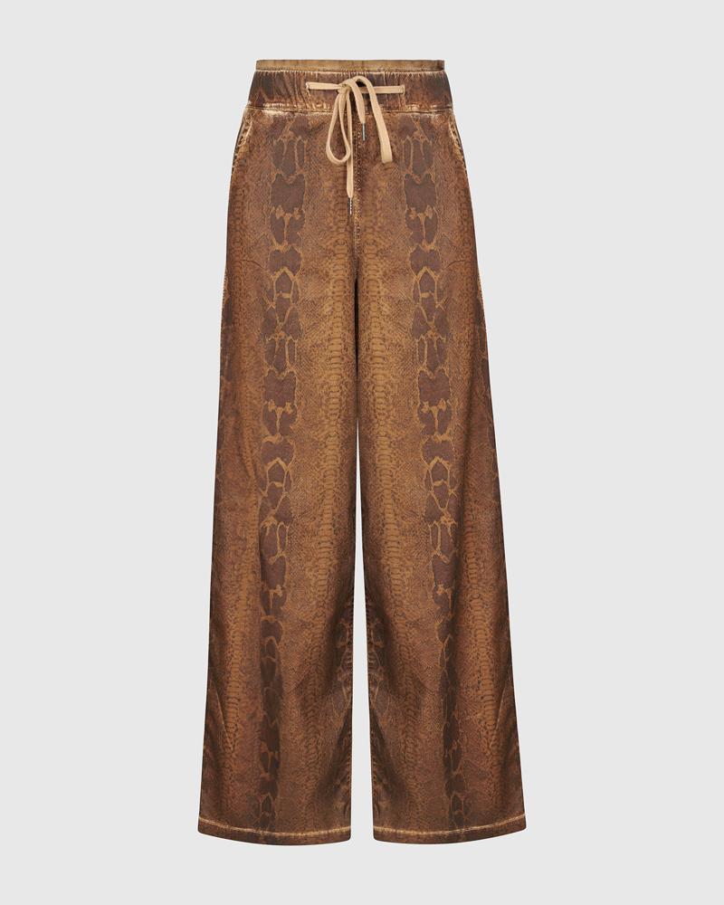stijlvolle slangenprint broek ap626 - Alembika