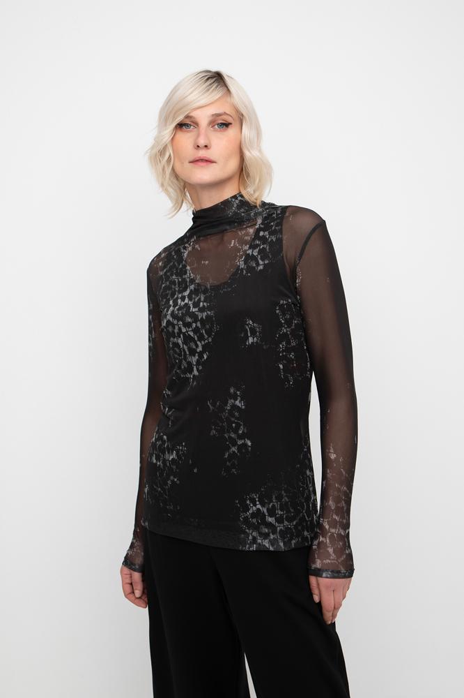 mesh print shirt 766087 - Ozai N Kü