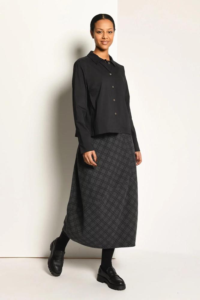 geruite midi-rok 9556-035 - Vetono