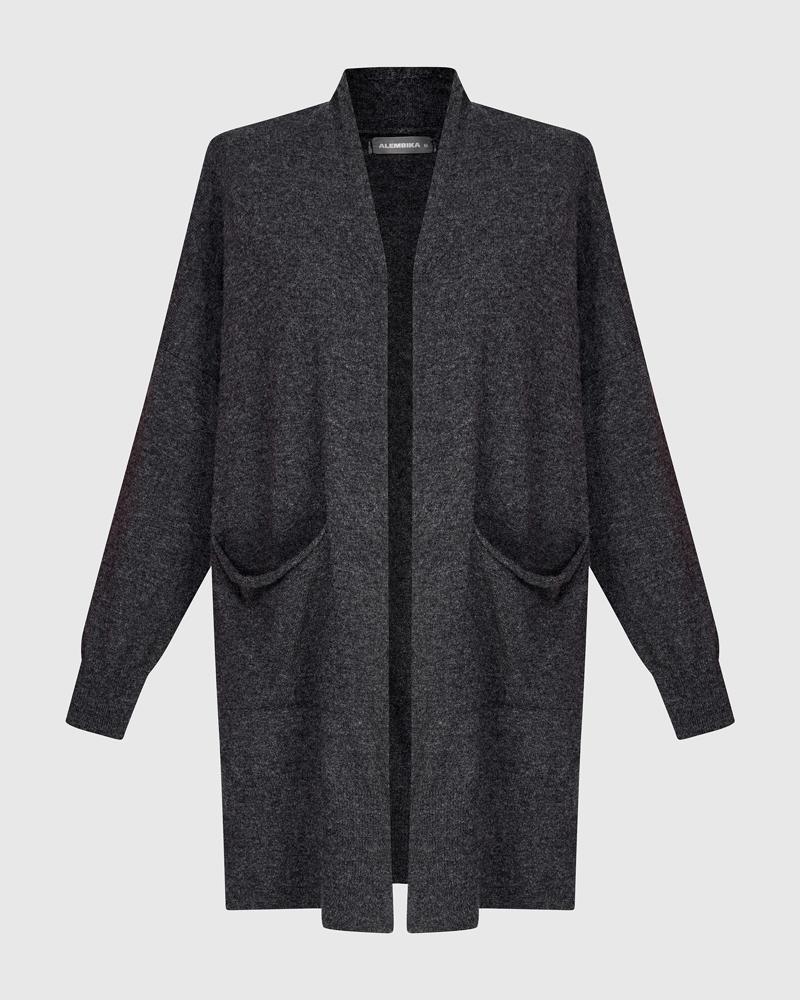 luxe viscose-wol gilet as935 - Alembika