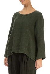 linnen katoenen relaxed shirt 52714-l268 - Grizas