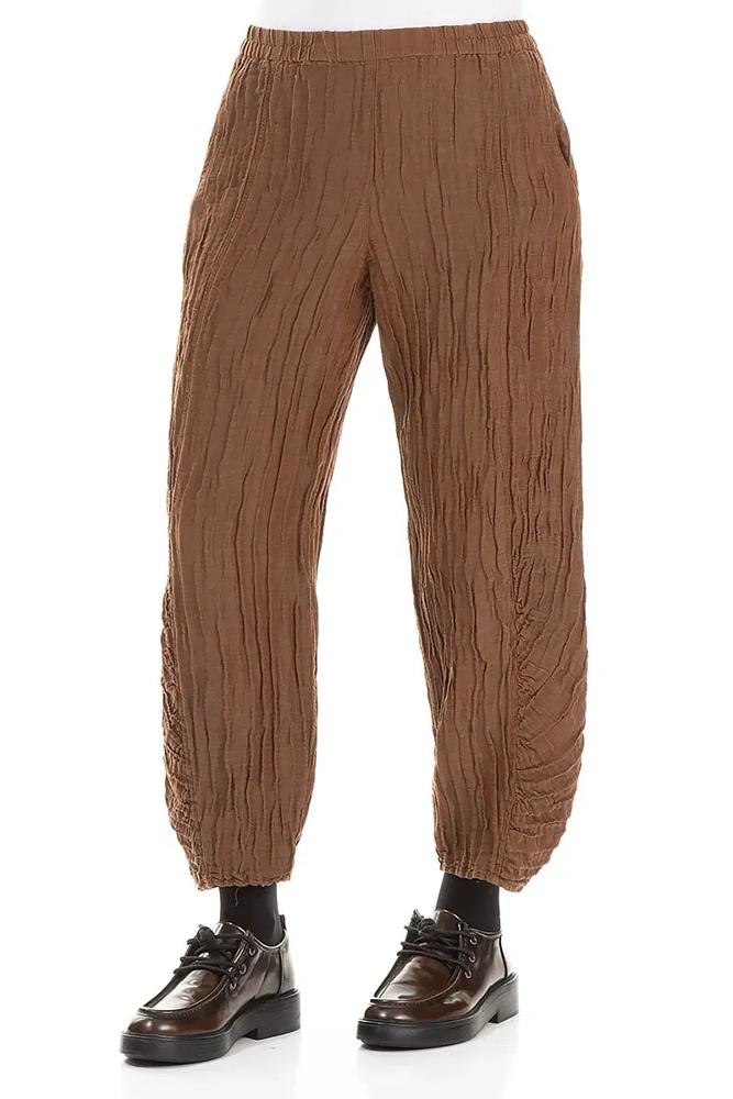 zijden gekreukelde broek 3833-st1 - Grizas