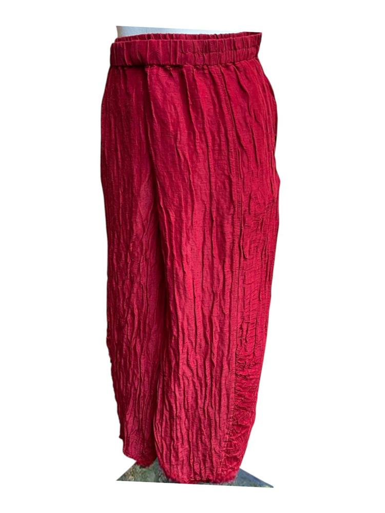 zijden gekreukelde broek 3833-st1 - Grizas