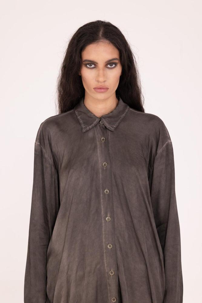 blouse in a-lijn met verlaagde schouder s198 - Sanctamuerte