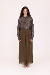 palazzo-broek met elastische tailleband s154 - Sanctamuerte