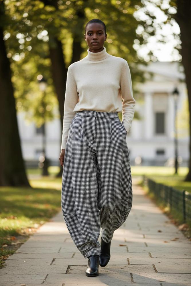 geruite broek ap615 - Alembika