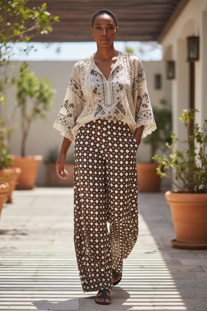 trendy wijde broek up679 - Alembika