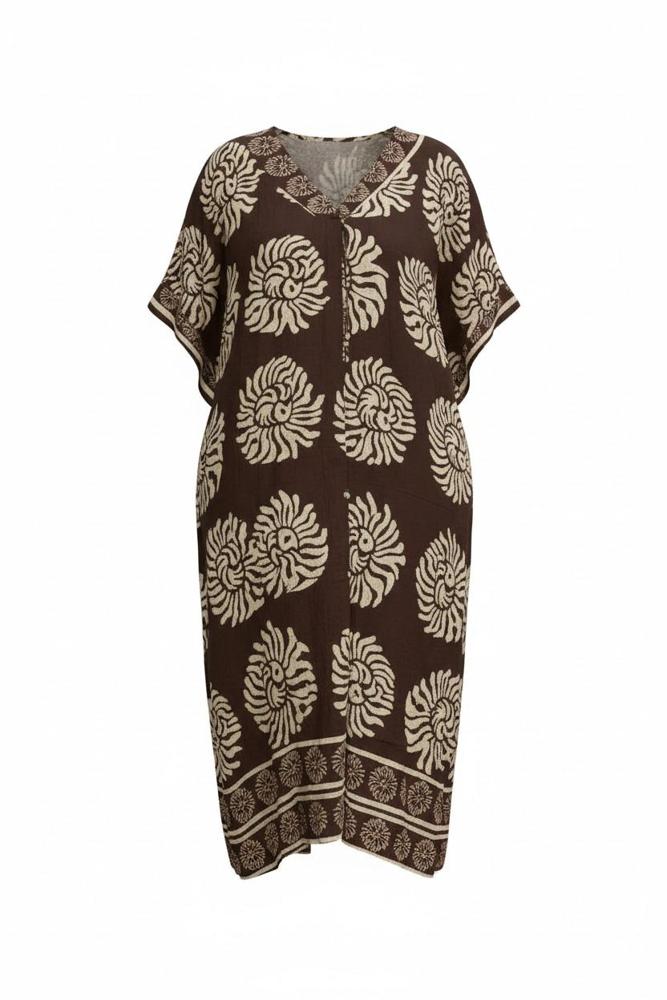 lange boho zomerjurk bloemenprint 8756 - Studio Amour