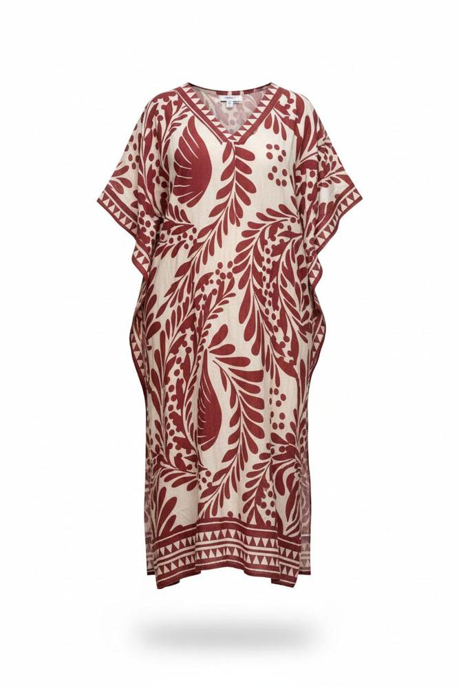 boho maxi jurk met print 8757 - Studio Amour