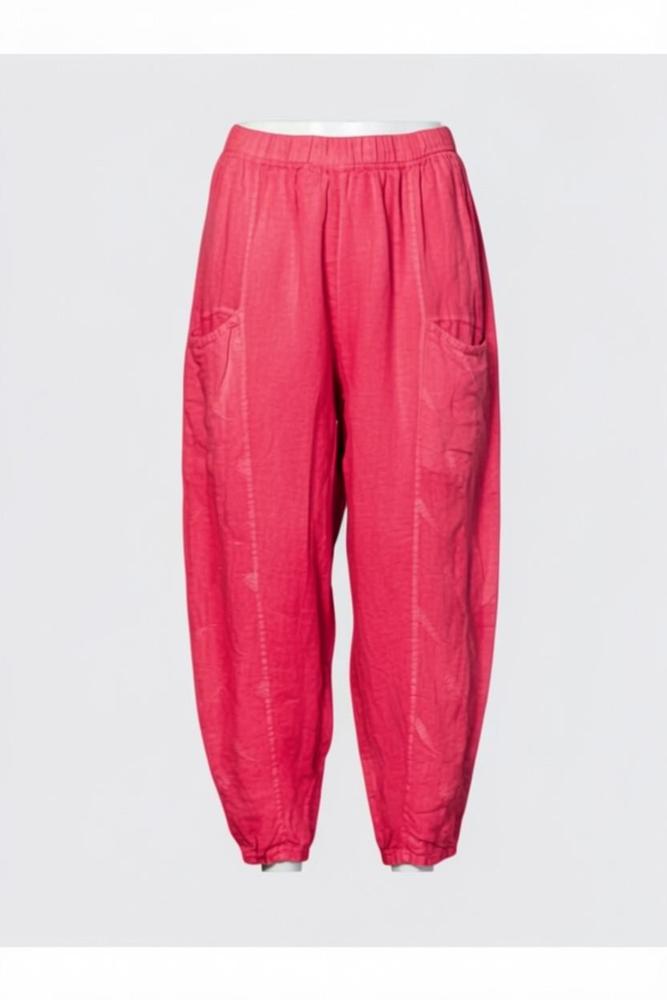linnen comfort broek 7523ss26 - Moonshine