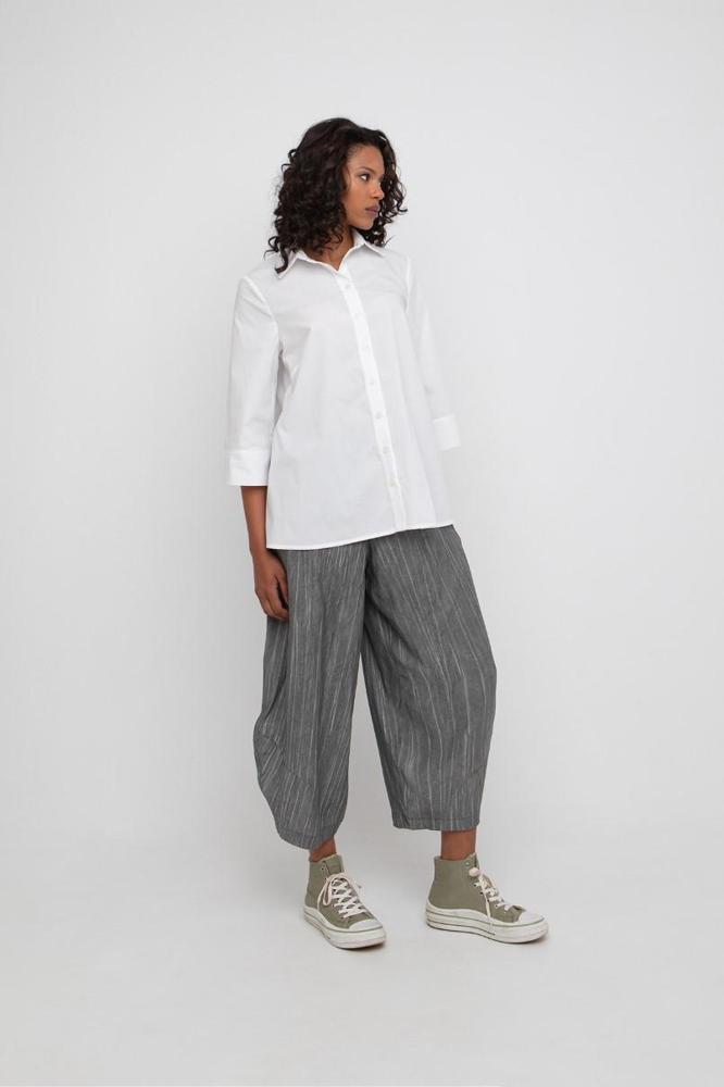 katoenen blouse met plooien op rug 860358 - Ozai N Kü