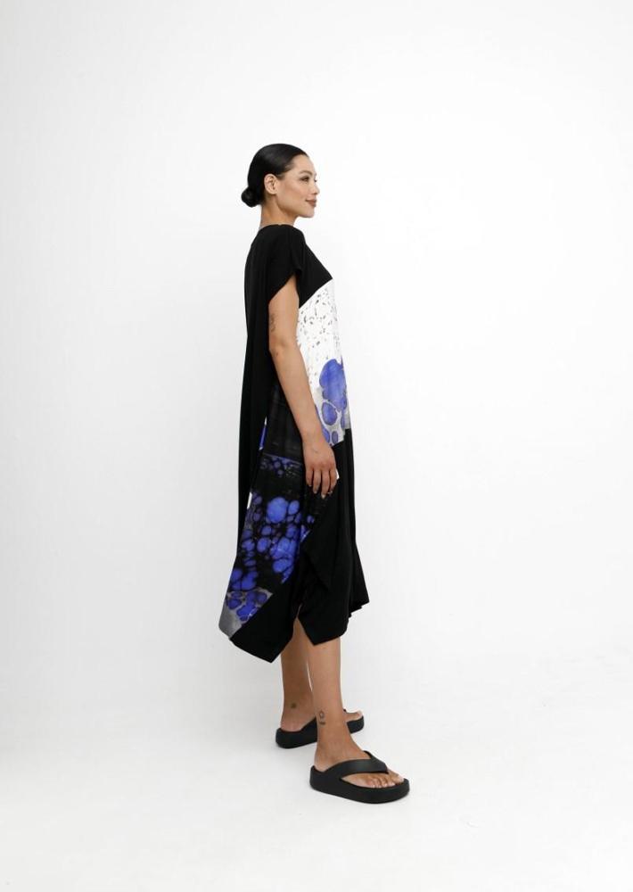 artistieke viscose midi-jurk 860364 - Ozai N Kü