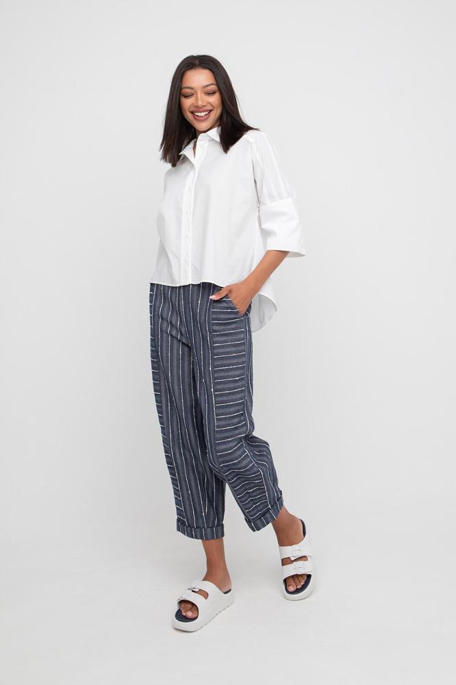 gestreepte comfortbroek 860604 - Ozai N Kü
