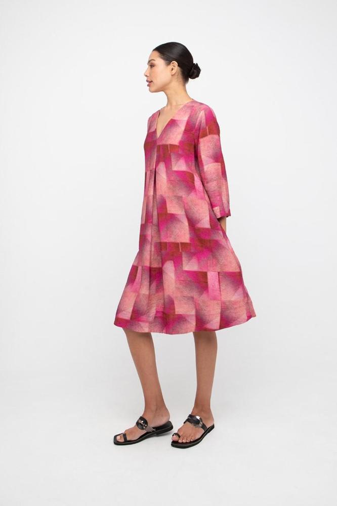 geometrische print jurk 860654 - Ozai N Kü