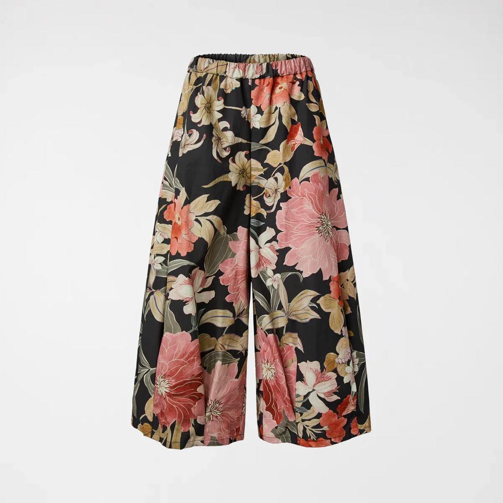 floral katoenen zomerbroek 826010 - wendy trendy