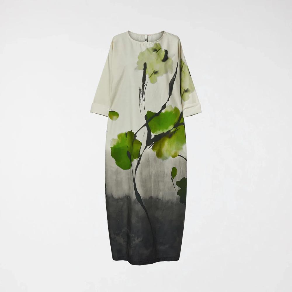 abstracte bloemenjurk van katoen 225220 - wendy trendy