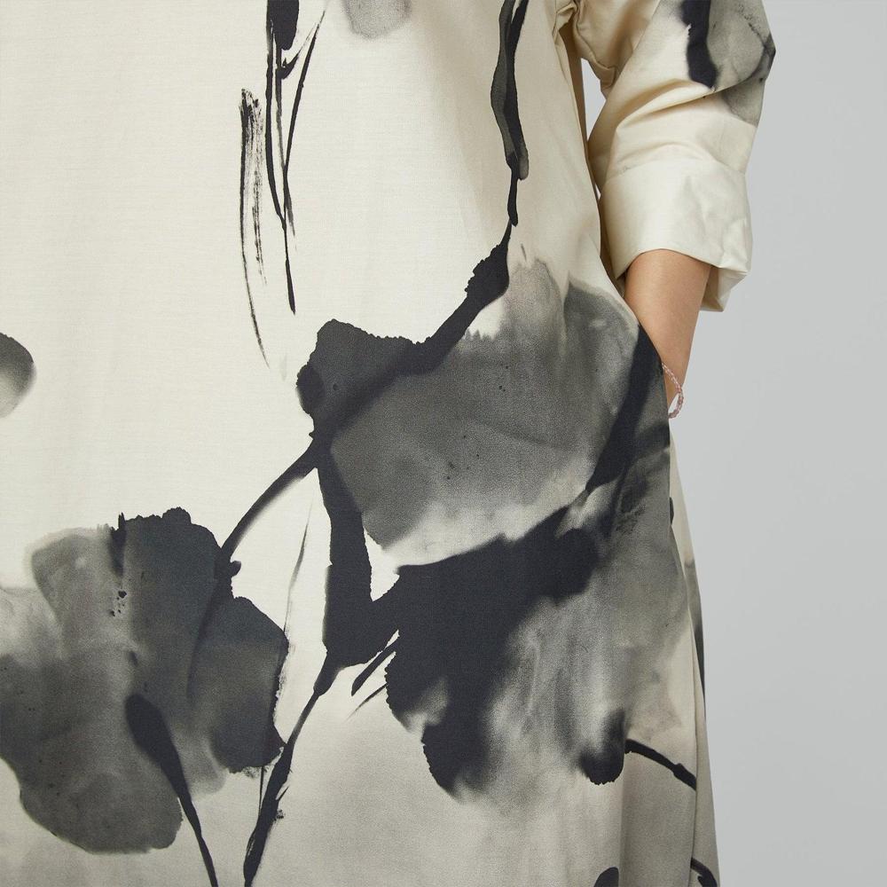 abstracte bloemenjurk van katoen 225220 - wendy trendy