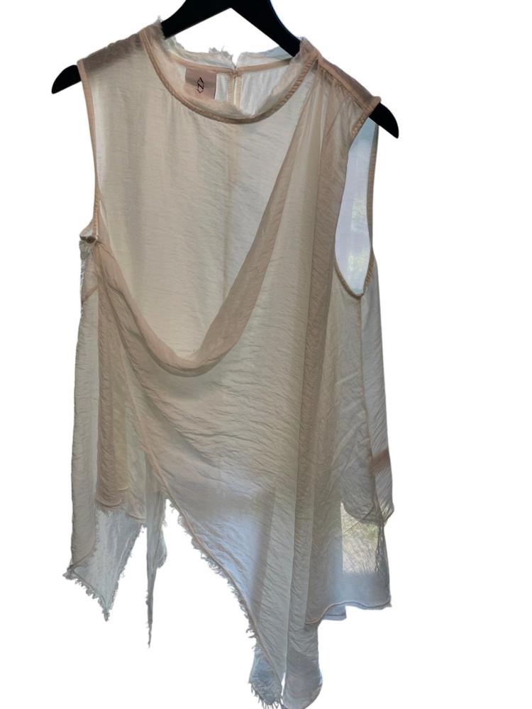 asymmetrische lichte zomertop e066 - Any Trendy