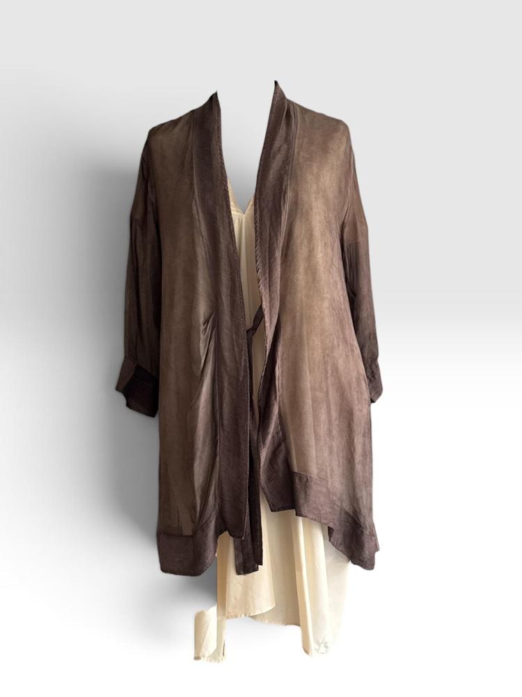 luxe zijde-linnen vest e127 e127 - Any Trendy