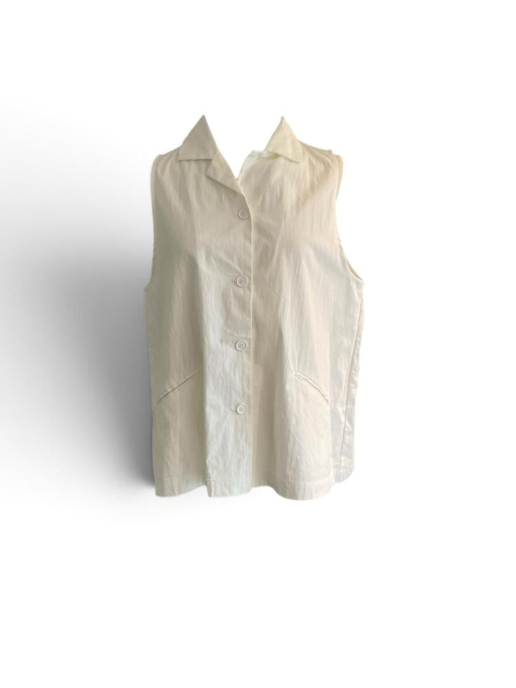katoenen mouwloos vest elegantie 240879 - wendy trendy