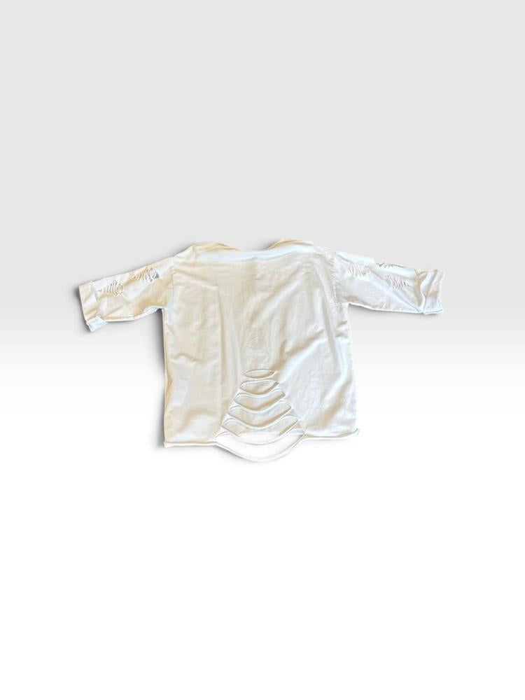 trendy geperforeerde dames sweater 17102 - wendy trendy