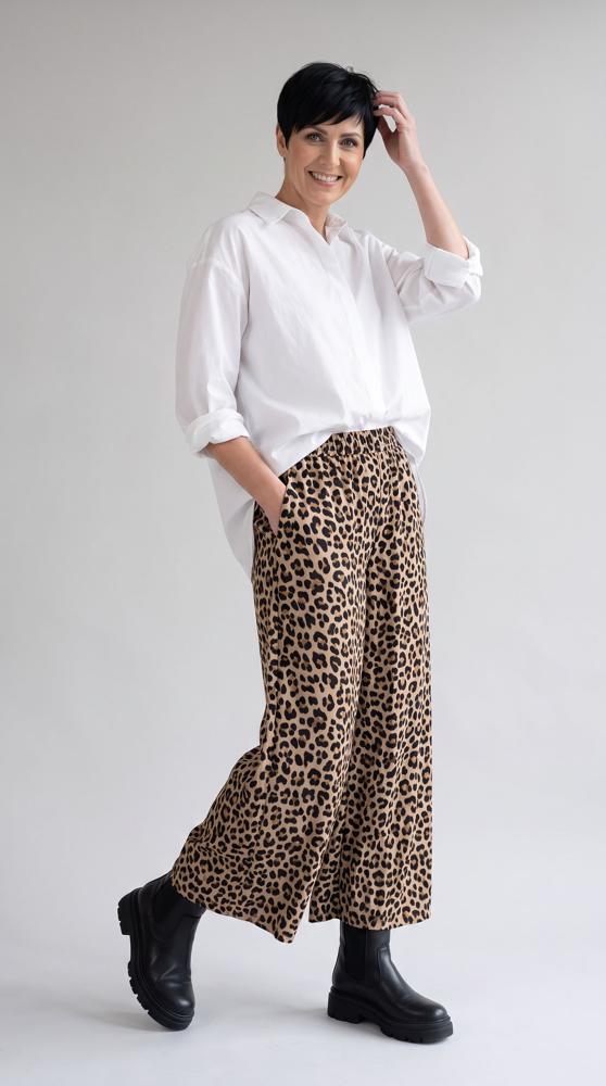 trendy dierenprint culotte broek 826122 - wendy trendy