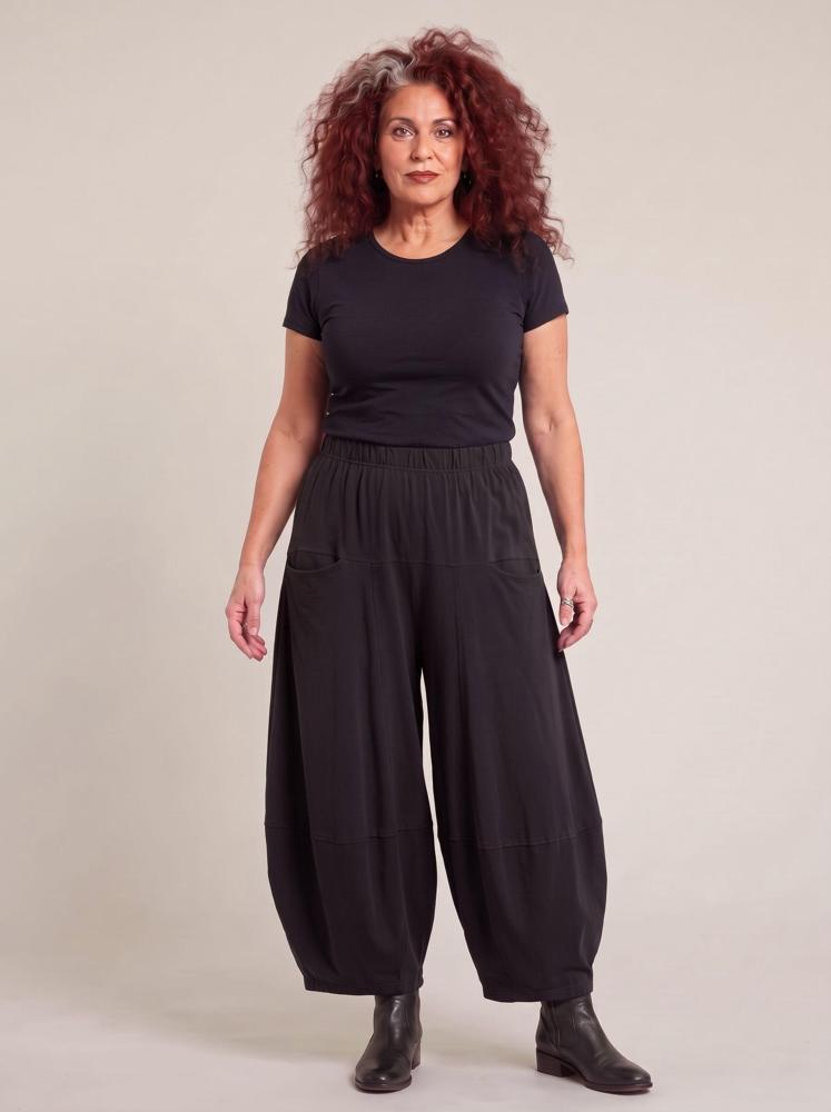comfortabele jersey harem broek 8318aw - Moonshine
